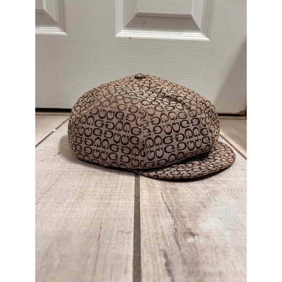 Guess Other - GUESS Y2K Monogram Cap Brown Tan Logo Print Flat Bill Style